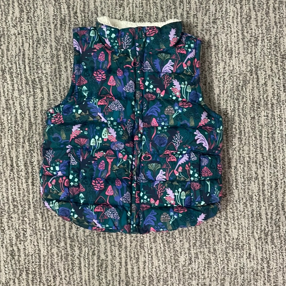 Gymboree, green vest, size XS (4)